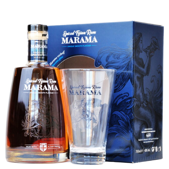 Marama Origins Spiced Rum + sklenice