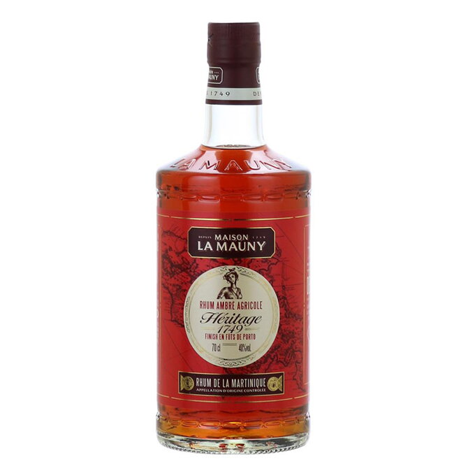 La Mauny Rhum Agricole Ambré 1749 Héritage