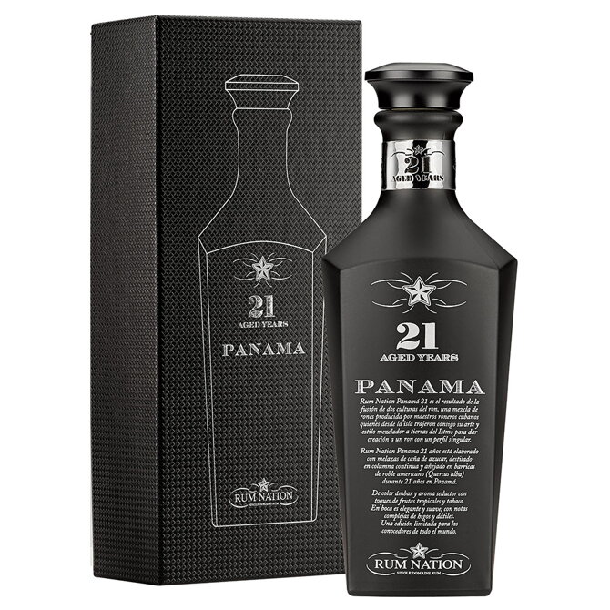 Rum Nation Panama 21 Years Old Black