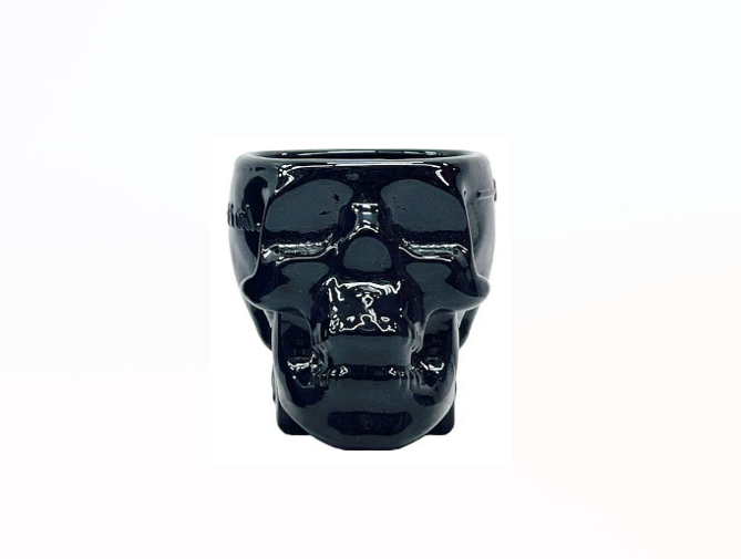 Crystal Head Black Glass Shot