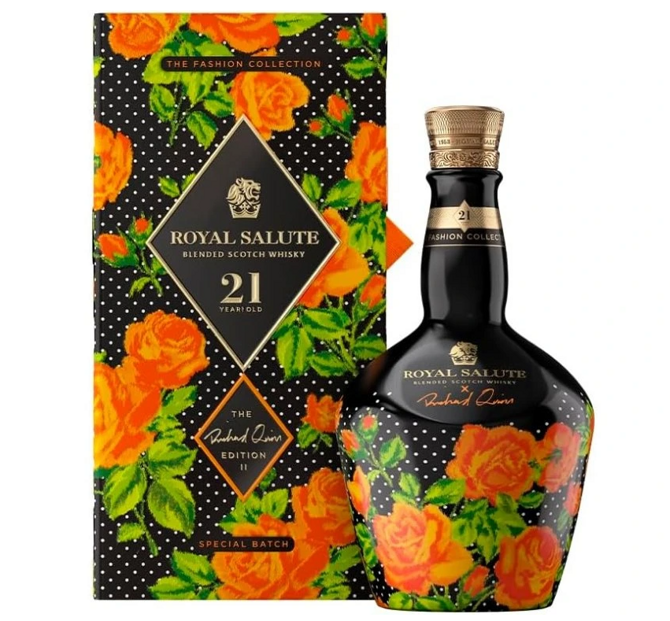 Chivas Regal Royal Salute 21 Years Richard Quinn Orange Roses