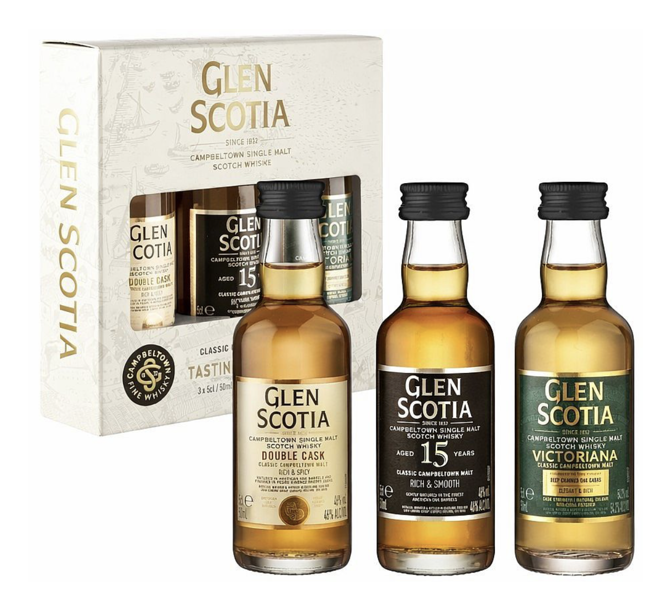 Glen Scotia Campbeltown degustační sada 3x0,05 l