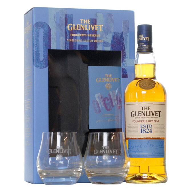 The Glenlivet Founders Reserve + 2 sklenice