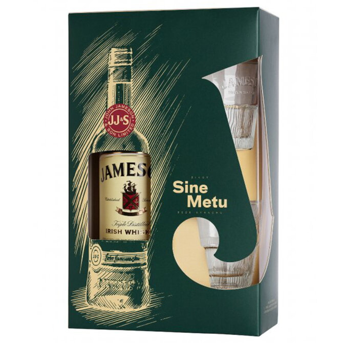 Jameson Irish Whiskey + 2 sklenice