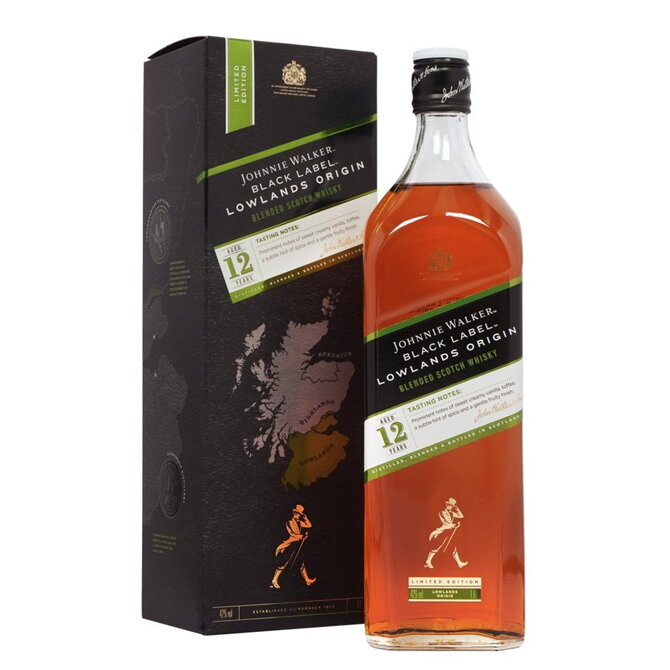 Johnnie Walker Black Label Lowlands Origin Aged 12 Years 1 l