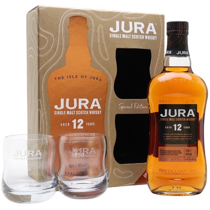 Jura Aged 12 Years + 2 sklenice