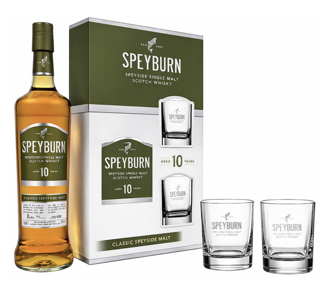 Speyburn 10 Years Old + 2 sklenice