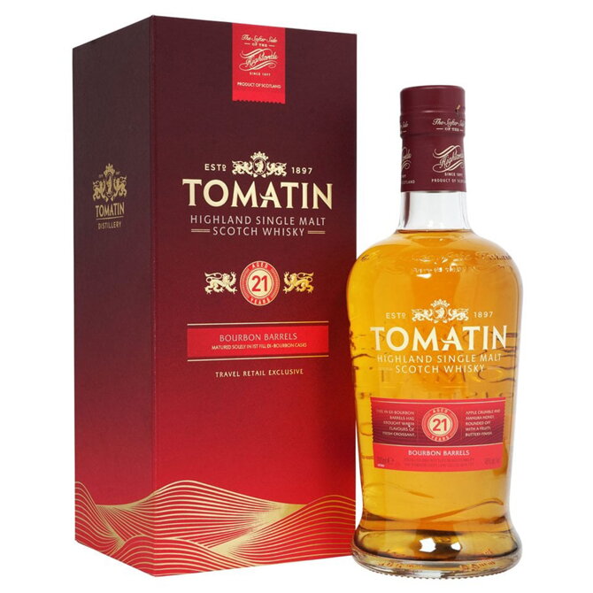 Tomatin Aged 21 Years Bourbon Barrels