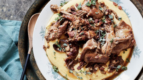 Butter chicken se sektem Madl Schretenperg-Sekt Rosé Trocken