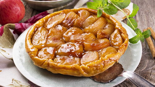 Obrácený jablečný koláč Tarte Tatin