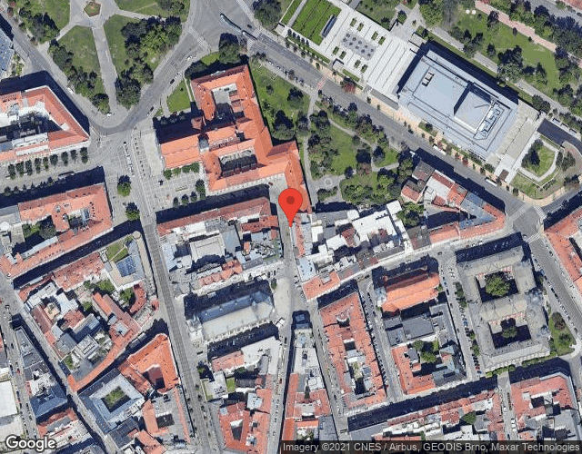 Google map: Běhounská 2/22 Brno